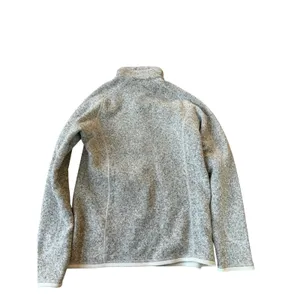 Patagonia Better Sweater 1/4 Zip Pullover Birch White Oatmeal Heather‎ Womens M thumbnail 4