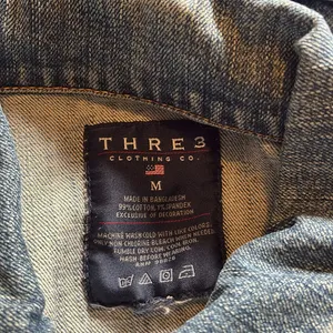 Thre3 Jean Jacket Size Medium Blue thumbnail 3