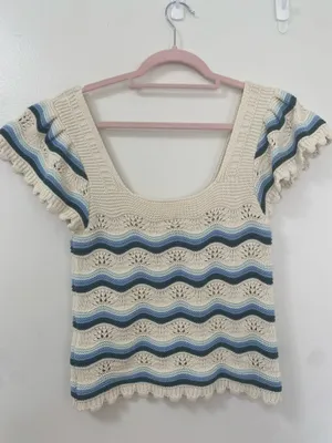 Crochet Summer Top Multiple Size L thumbnail 4
