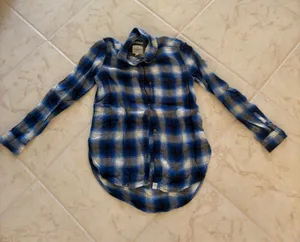 American Eagle Flannel Plaid Button Down thumbnail 1