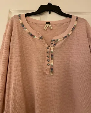 Free People Henley Thermal thumbnail 4