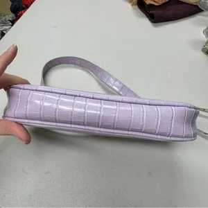 Urban Outfitters Lavender Purple Faux Leather Mini Y2K Handbag Purse Shoulder Bag Spring thumbnail 11