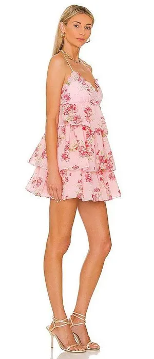 NBD NWT Revolve Oslo Mini Dress In Garden Floral thumbnail 2