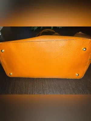 Classic Women's Tote Handbag with Wristlet - Orange thumbnail 8
