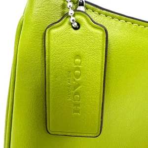 Coach Penelope Shoulder Bag Yellow Green Leather CO952 thumbnail 4