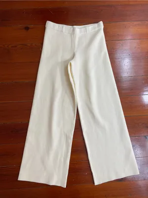 NWOT MESHKI Lauren Knit Trouser & Braxton Cozy Jumper Sweater Set in Ivory 🧡🎀 thumbnail 7