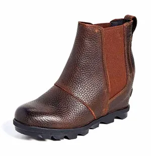Sorel Women's Dark Brown Leather Chelsea Ankle Boot thumbnail 1