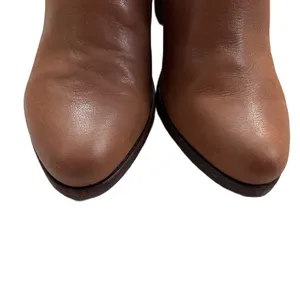 BP Jett Cognac Leather Brown Ankle Boots Block High Heel Boot Size 9 BP. Booties thumbnail 9