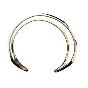 Victorias Secret Gold Tone Crystal Geometric Double Band Cuff Bracelet‎ thumbnail 3