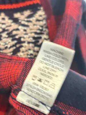 BKE red plaid button down shirt thumbnail 5