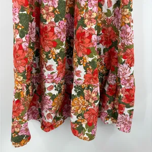Zingara Swimwear Floral Vibrant Beach Pink Flowing Y2K Bohemian Size Small 26 thumbnail 4