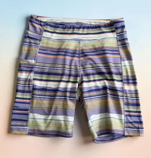 COLUMBIA Women’s Striped Bike Shorts Size XL thumbnail 1