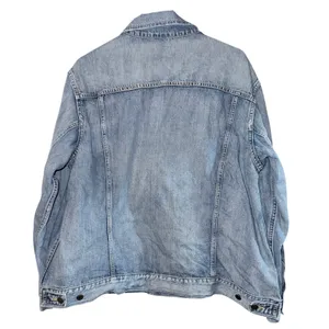 Able The Merly Jean Jacket Women's 2X‎ Medium Wash Distressed Luxury Utility thumbnail 5
