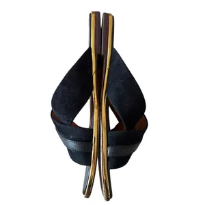 Tory‎ Burch Delaney 5mm Sandals Perfect Black Suede Leather 8 thumbnail 10