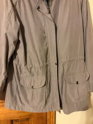 St. John’s Bay Vintage Classic Taupe Field Jacket with Black Velvet Collar ❤️ thumbnail 3