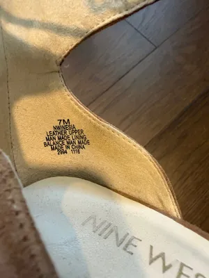Nine West Suede Lace-Up Open-Toe Heels in Tan Size 7 - C37-085 thumbnail 6