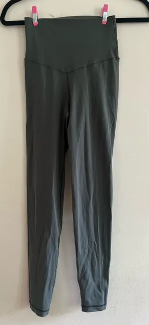 Aerie High Rise Leggings Olive Green XS Earthy Pilates Minimalist thumbnail 1