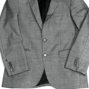 Mens Hugo Boss Gray Two Button Sport Coat Blazer Made In Slovenia thumbnail 2