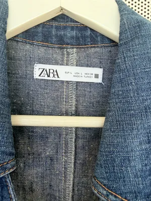Zara Dark wester Blue Denim Midi Shirt Dress with Brown Belt thumbnail 8