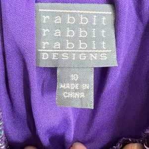 Rabbit Rabbit Designs‎ Handkerchief Hem Dress Womens 10 Multicolor Smocked Boho thumbnail 5