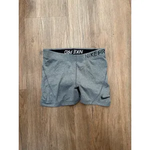 Nike Pro Dri-FIT‎ Womens Gray Heather Compression Athletic Shorts M thumbnail 2