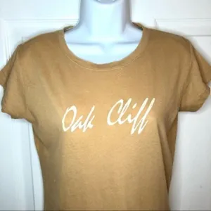 Next Level Apparel Oak Cliff Dallas Texas Fitted TShirt Tan J L thumbnail 3