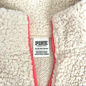PINK Victoria’s Secret Sherpa Full Zip Fleece Vest. XS thumbnail 6