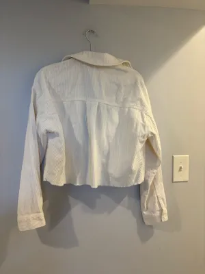 forever 21 cropped white jacket  thumbnail 2