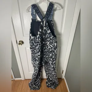 Free People Hit The Slopes Salopette in Snow Leopard Combo L thumbnail 4
