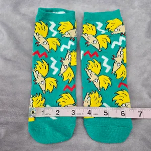Viacom Green Hey Arnold Green Low Ankle‎ Socks 1 Pair thumbnail 4