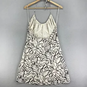 Abercrombie & Fitch Halter Dress Womens M Mini‎ Cream Brown Party Y2K Vacation thumbnail 4