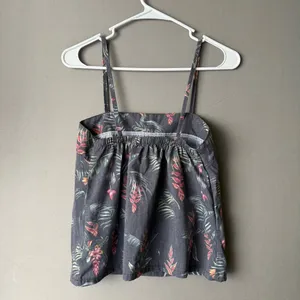 South to South sz S gray pink floral‎ tank top thumbnail 8
