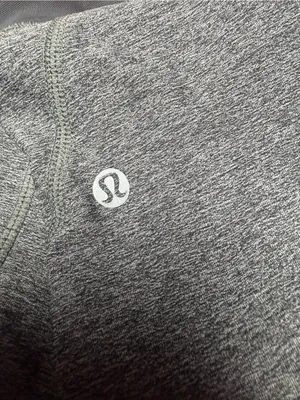 lululemon athletica Heathered Gray Leggings with Pink Waistband thumbnail 8