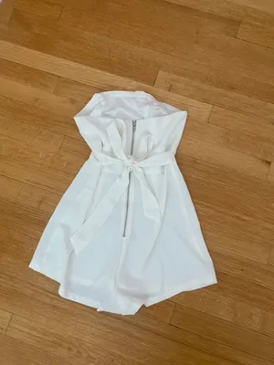 White strapless romper Size 4 thumbnail 4