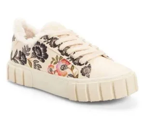 FARM Rio Cream Floral Faux Fur Lined Chunky Sole Sneakers 9 thumbnail 1