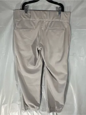 Champro Softball Pants Women's‎ Medium Gray Sports Athletic Stretch Button Zip thumbnail 2