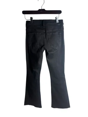 Mother Denim The Cruiser Flare Black Denim Jeans In Not Guilty 26 thumbnail 3
