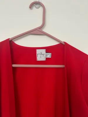 Princess Polly Romper Red Tie-Front thumbnail 4