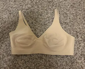 Knix Wireless Bra M+ Medium Hook and Eye Closure Nude Tan Beige Nylon Blend thumbnail 1