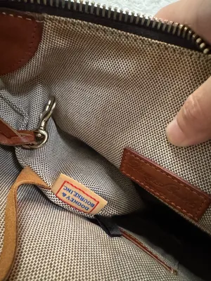 Dooney & Bourke Florentine Vacchetta Leather Crossbody Satchel in Caramel Brown thumbnail 6