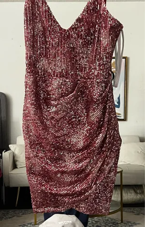 superdown Pink Sequin Mini Dress thumbnail 2