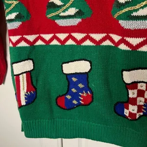 Vintage 1980s Knit Christmas Sweater thumbnail 4