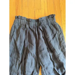 Free People Pants Womens XS Black Elastic Waist Tapered Leg thumbnail 2