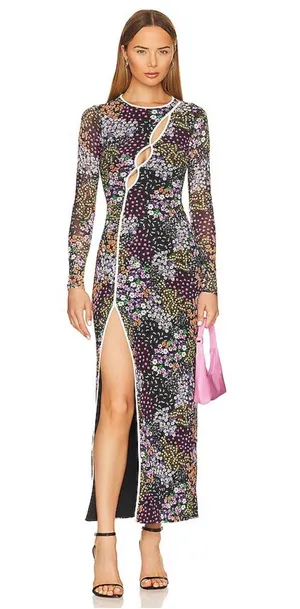 Revolve Floral bodycon dress thumbnail 1