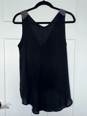 Astr Beaded Strap Surplice Tank thumbnail 2