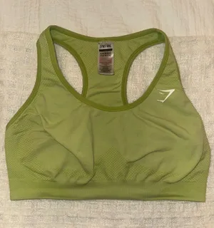 Gymshark Lime Green Sports Bra thumbnail 1