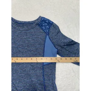 Lululemon Run Ice Queen Slope Stripe Limitless Blue long sleeve size 6 thumbnail 5