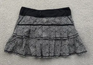 Lululemon Run Pace Setter Skirt Skort Floral Athletic Tennis Athleisure Women 8 thumbnail 1