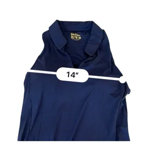 Lilly Pulitzer Luxletic Lakelyn Bra Polo Tank Womens Large Navy Blue Racerback thumbnail 8