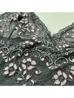 Vintage 2003 Victoria’s Secret Y2K Charcoal Pink Lace Longline Bralette S thumbnail 3